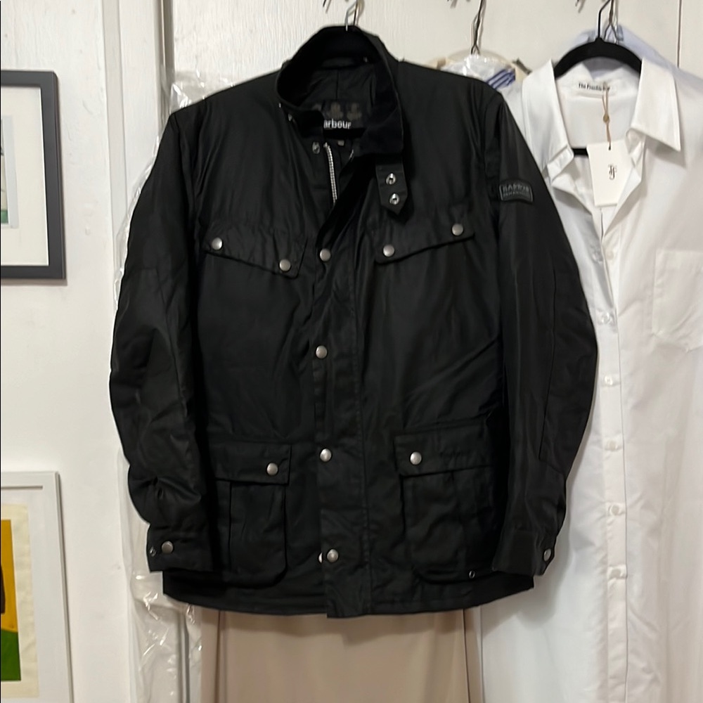 Barbour Black Military Field Jacket